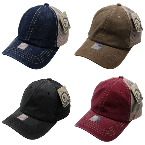 PIGMENT DYED TRUCKER HAT ( PACK OF 6 )