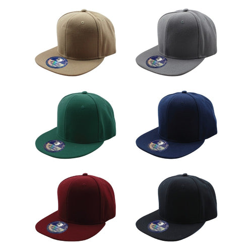 ACRYLIC SNAPBACK HATS ( PACK OF 6 )