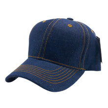 Load image into Gallery viewer, HOOK AND LOOP BACKSTRAP WITH DENIM CURVED CAPS ( PACK OF 6 )