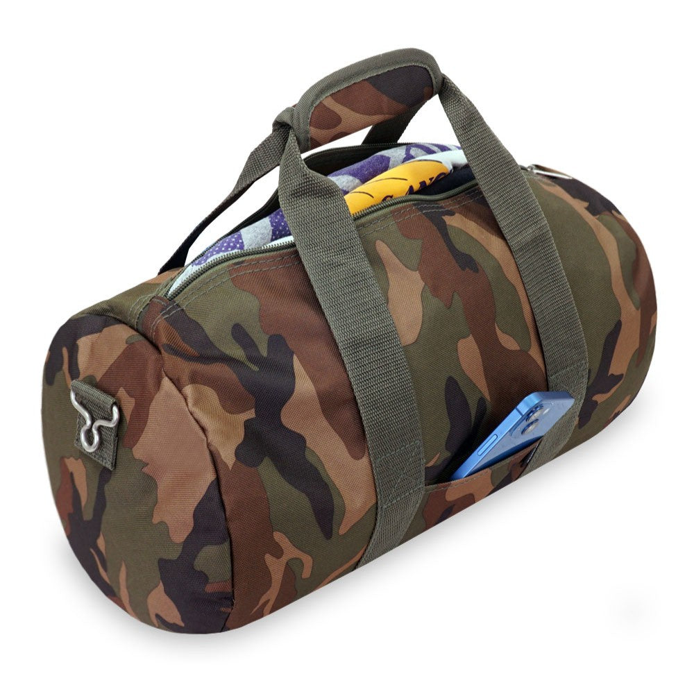 20-INCH WOODLAND CAMO DUFFEL