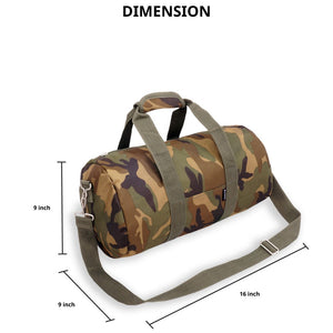 16-INCH WOODLAND CAMO DUFFEL