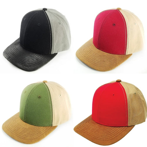 PLAIN OXFORD PU VISOR HAT ( PACK OF 6 )