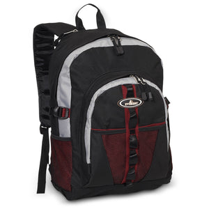 BACKPACK WITH DUAL MESH POCKET