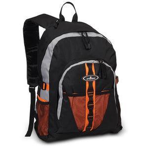 BACKPACK WITH DUAL MESH POCKET