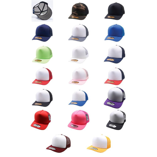 5 PANEL FOAM TRUCKER HATS ( PACK OF 6 )