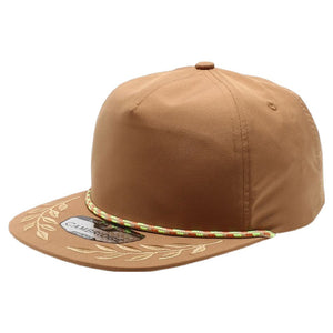 CAMBRIDGE 5 PANEL UNSTRUCTURED BAY LEAF SNAPBACK