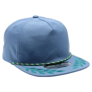 CAMBRIDGE 5 PANEL UNSTRUCTURED BAY LEAF SNAPBACK