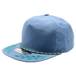 CAMBRIDGE 5 PANEL UNSTRUCTURED BAY LEAF SNAPBACK