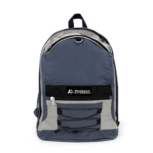 TWO-TONE BACKPACK W/ MESH POCKETS