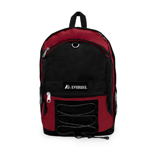 TWO-TONE BACKPACK W/ MESH POCKETS