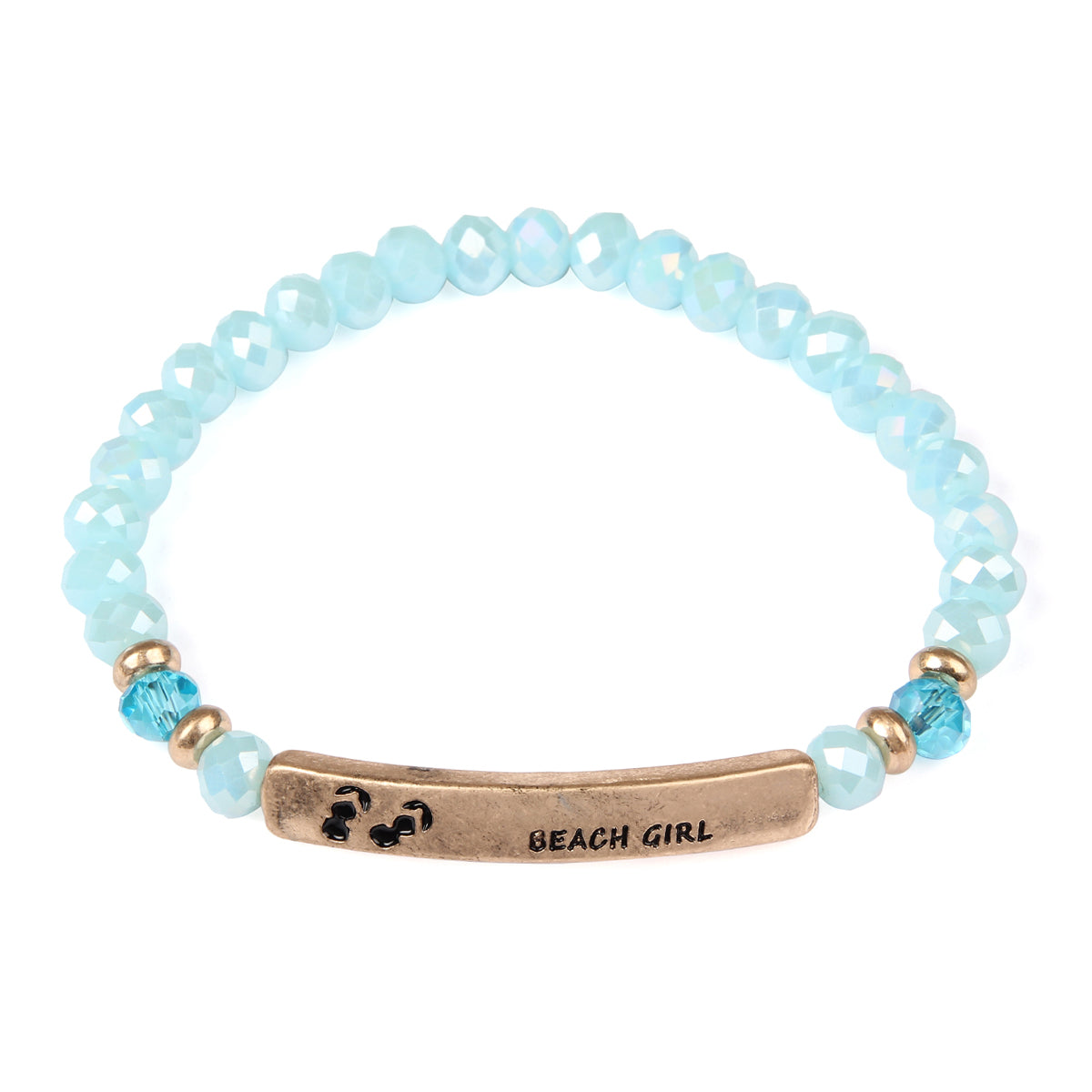 Beach Girl Bar Beads Bracelets ( Variety Color Available ) By DOBBI –  Dobbistore